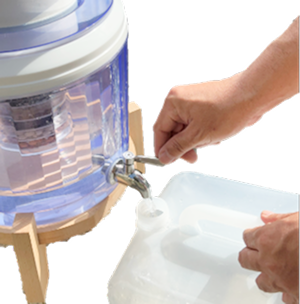 保存用タンクに移す